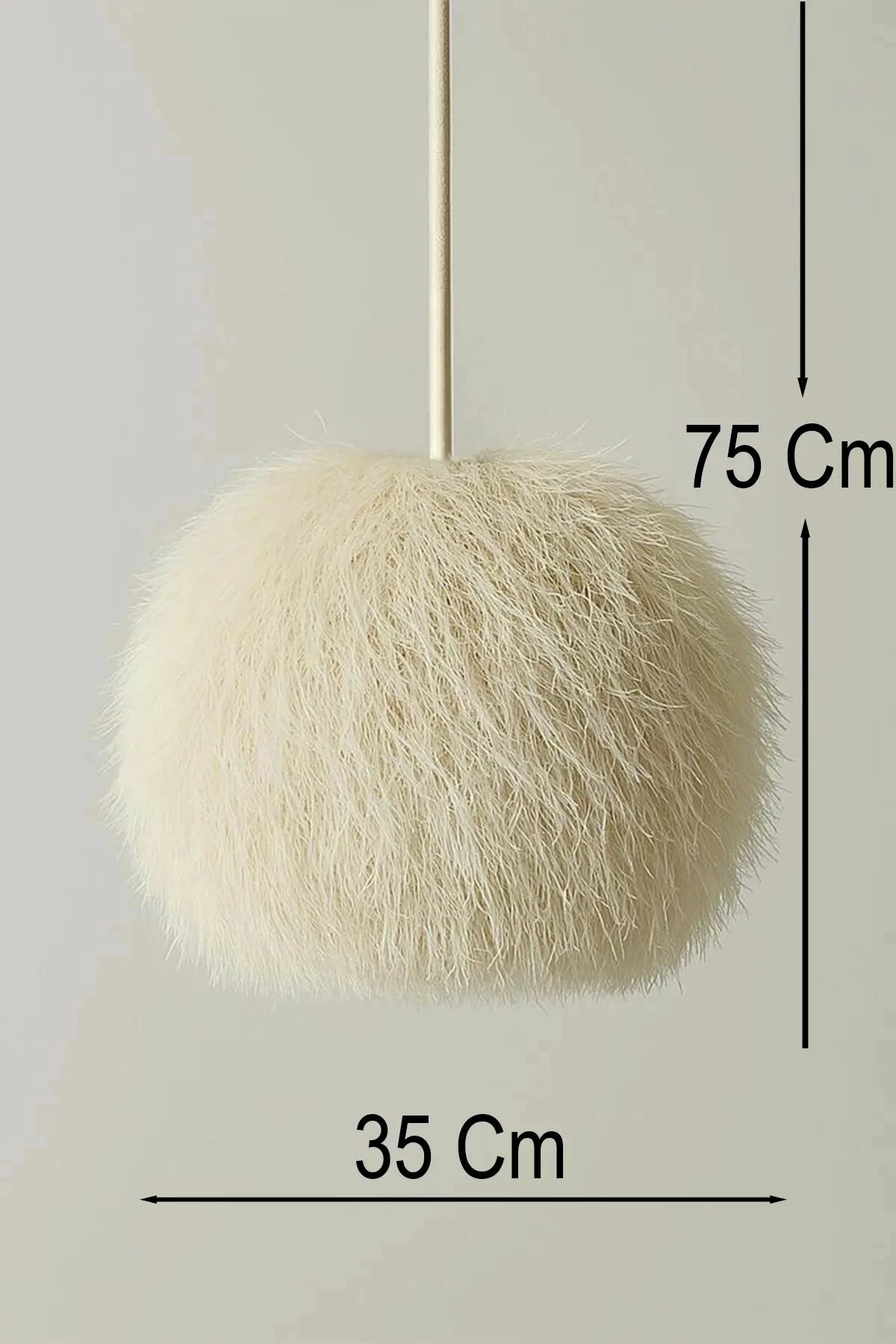 Llambë tavani Opviq, BK080, plastike, kapak jute, e bardhë