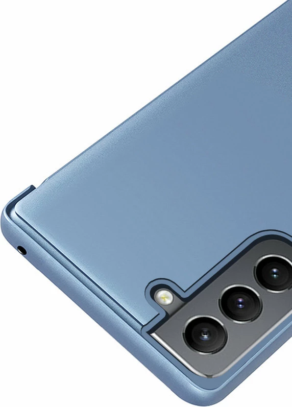 Mbështjellës Hurtel Clear View Case për Samsung Galaxy S22+, Blu