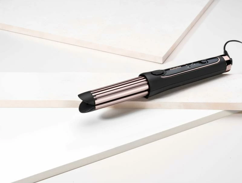 Masha flokësh BaByliss Curl Styler Luxe C112E 36 mm kuarc-keramike 3 temperatura cool air e zezë/rose gold