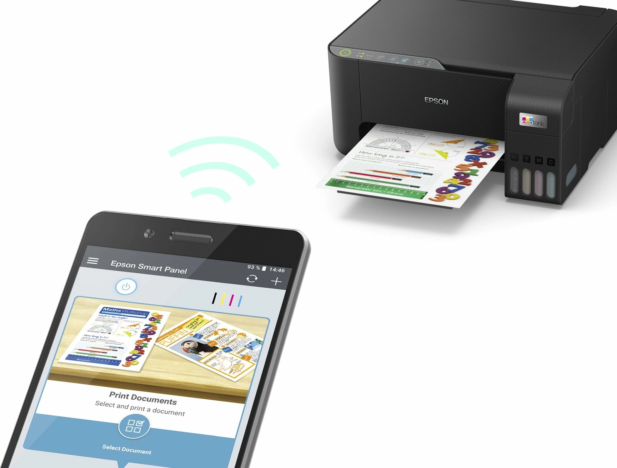 Printer multifunksional Epson EcoTank L3270 (C11CJ67434), inkjet A4, Wi‑Fi, USB, CISS, i zi
