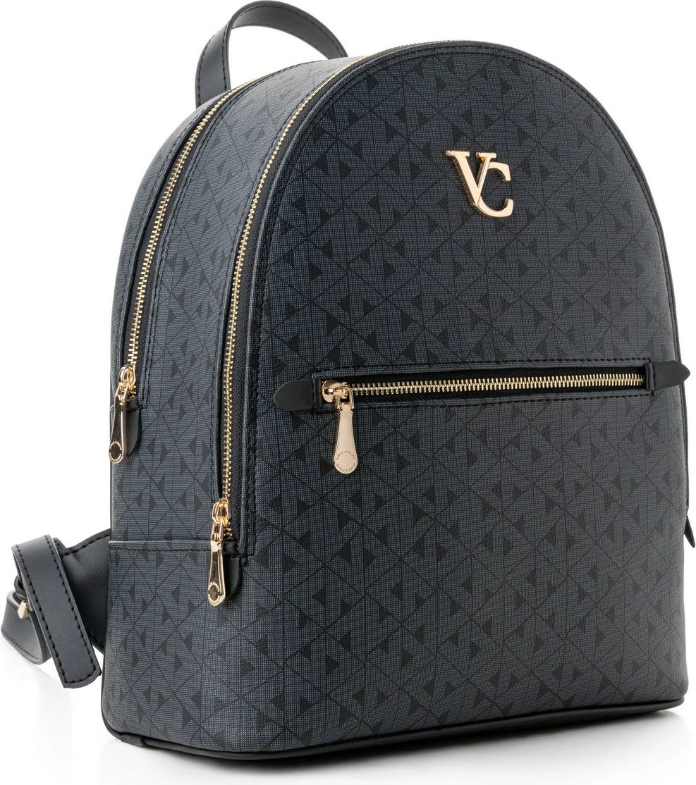Çantë shpine Vince Camuto, Pescara, monogram, e zezë