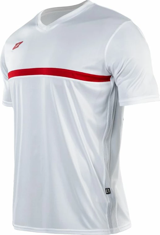 Fanellë futbolli Zina për meshkuj, e bardhë me të kuqe