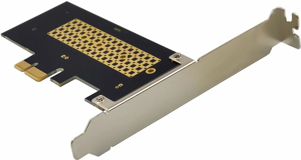 Kartë zgjerimi PCIe InLine 76660S, adapter për 1x NVMe M.2 Key M, PCIe x1, me braket standard dhe low-profile