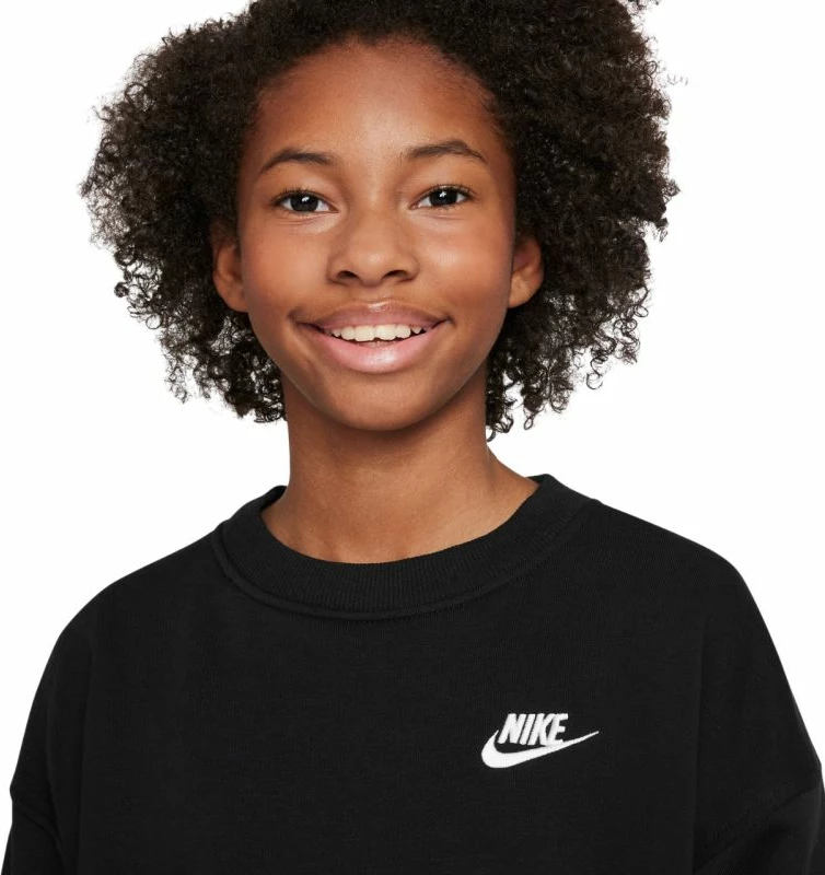 Duks për fëmijë Nike Sportswear Club Fleece FD2923 010, i zi