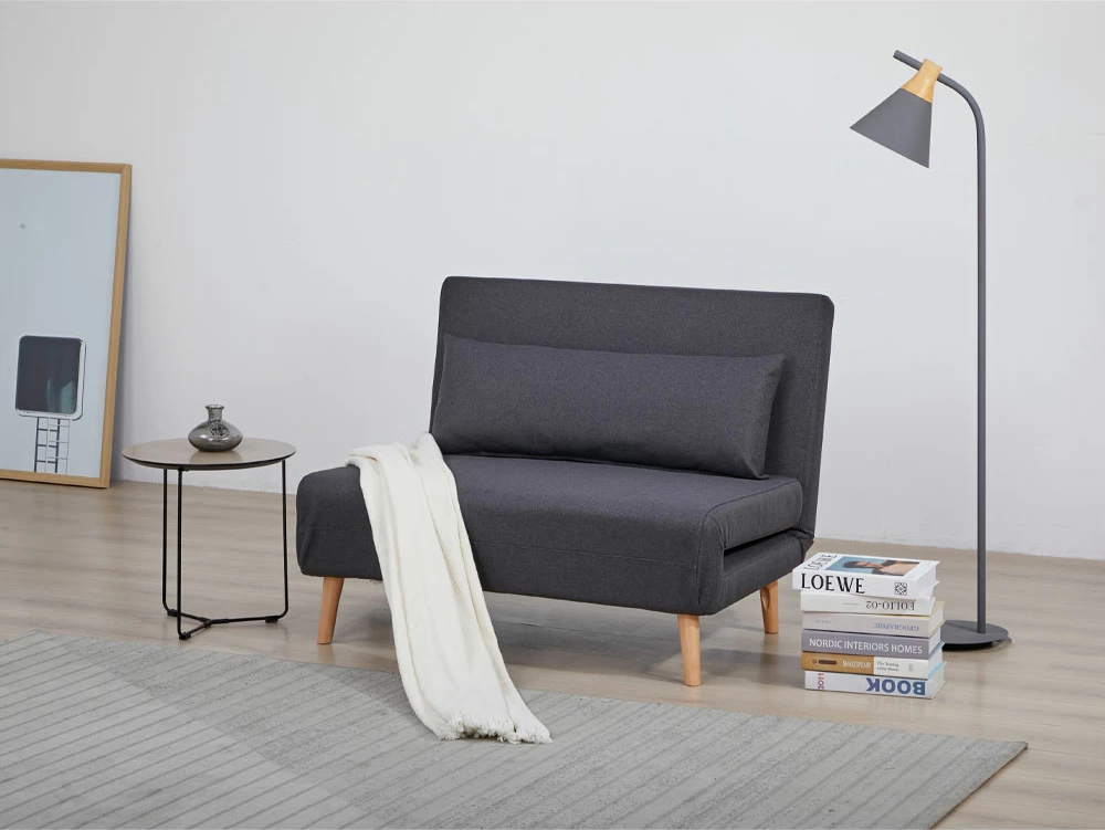 Karrige e palosshme Aperto, ngjyrë antracit, 100x75x78 cm