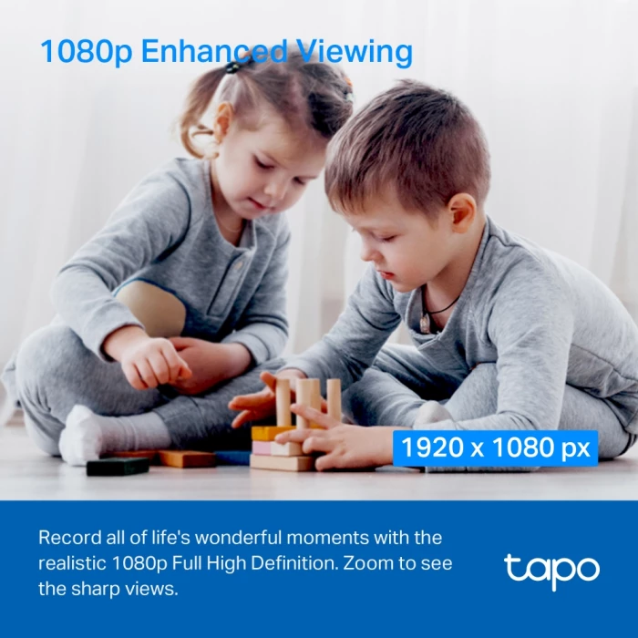 Kamerë sigurie WiFi e brendshme TP-LINK Tapo C200 V5 1080p Pan/Tilt, e bardhë