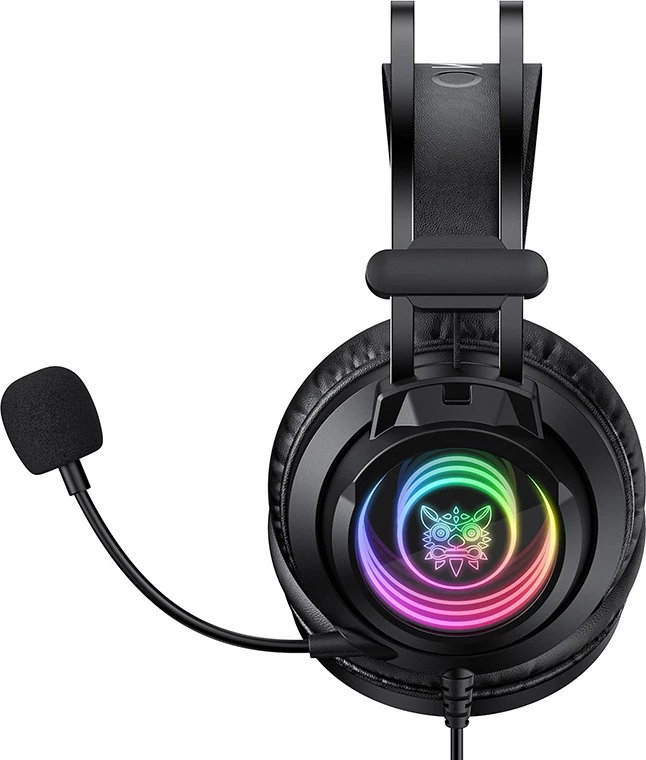 Kufje gaming ONIKUMA X80, drivera 50 mm, mikrofon me anulim zhurme, RGB, USB + 3.5 mm