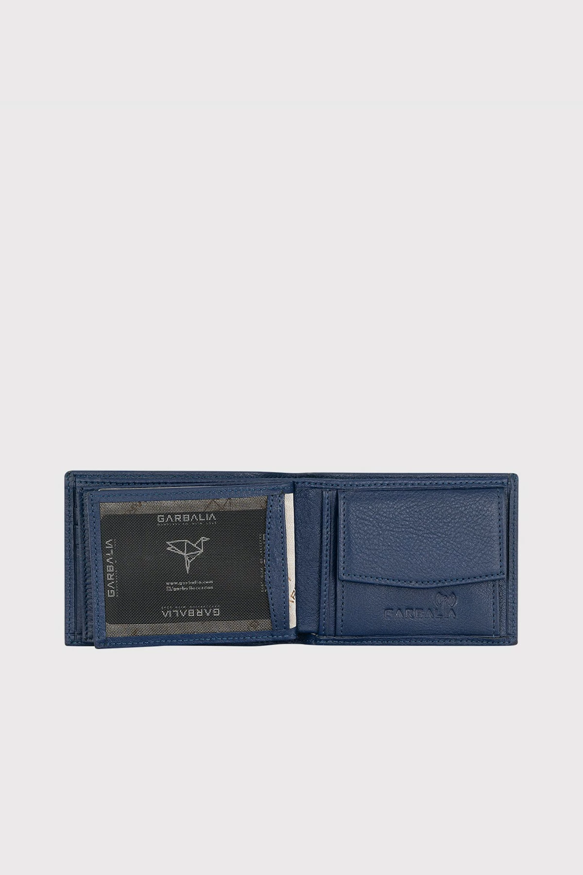 Portofol për burra, lëkurë origjinale, ngjyrë navy blue, Liverpool, Zoozie Bags