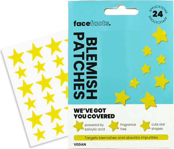 Face Facts Blemish Patches - Yellow Stars