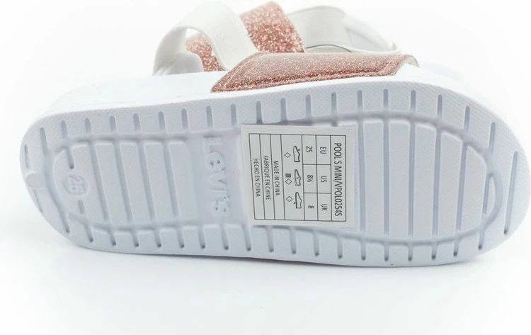 Shapka fëmijësh Levi's Pool S Mini, rozë me shkëlqim