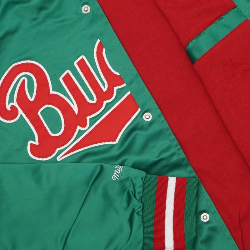 Xhaketë për meshkuj Mitchell & Ness, NBA Milwaukee Bucks, e gjelbër