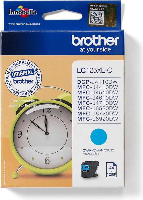 Toner Brother LC-125XLC, Cyan, 1200 faqe