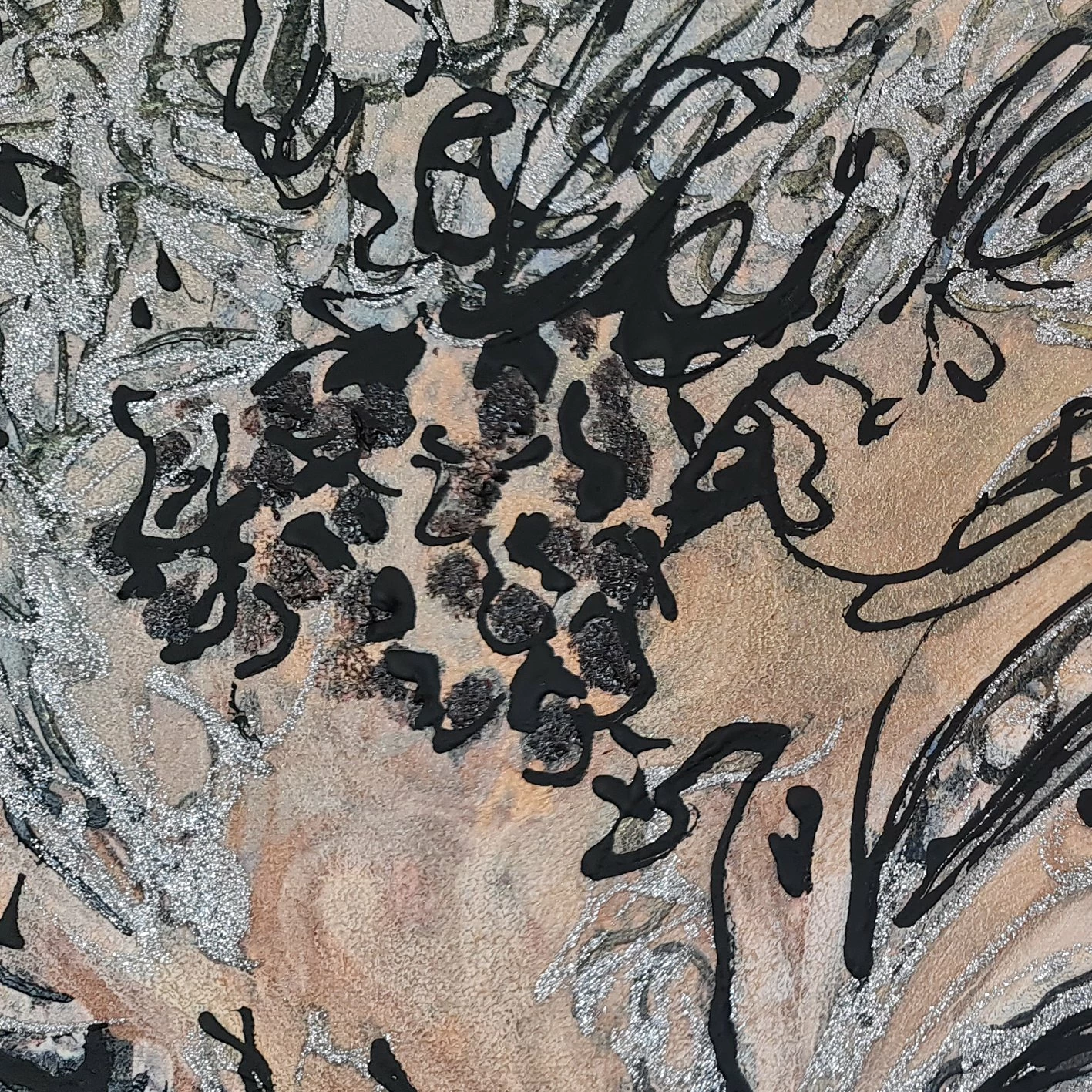 Pikturë dekorative me vaj, shumëngjyrëshe, Wallity, OPS2032725074, 100x140cm