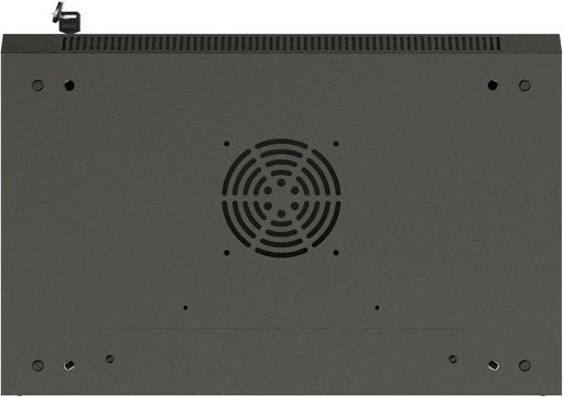 Kabinet rack LANBERG 19" 9U 540x350, derë xhami, i zi