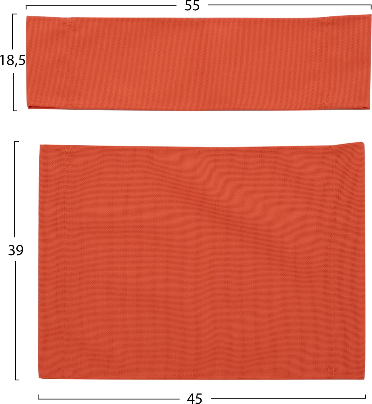 Set jastëkësh për karrige drejtori NAXOS, ngjyrë portokalli, FH11252.02