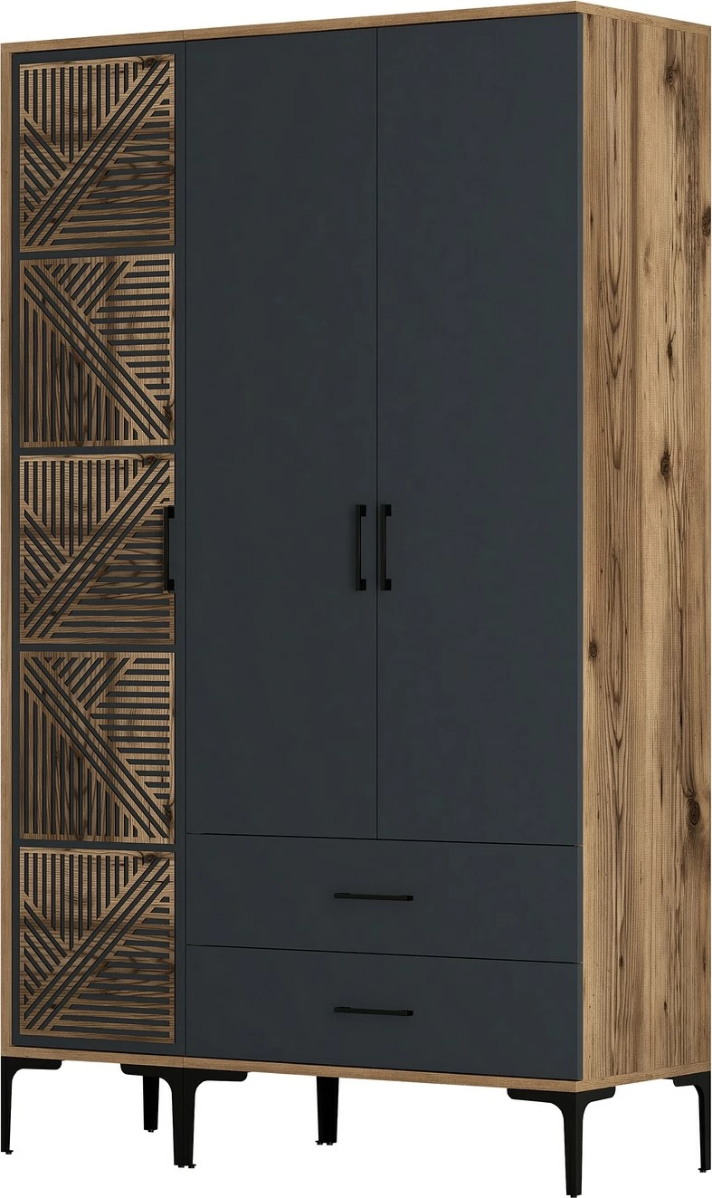 Dollap Hanah Home, Kumsal PT, ngjyrë arre dhe antracit