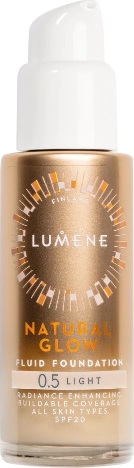 Fondatinë për femra Lumene Natural Glow Fluid Foundation SPF20 0.5 Light, 30ml