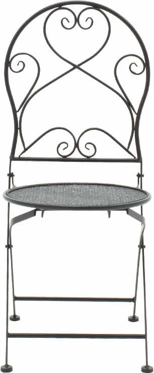 Tavolinë me karrige 3 copë Walen metal i zi