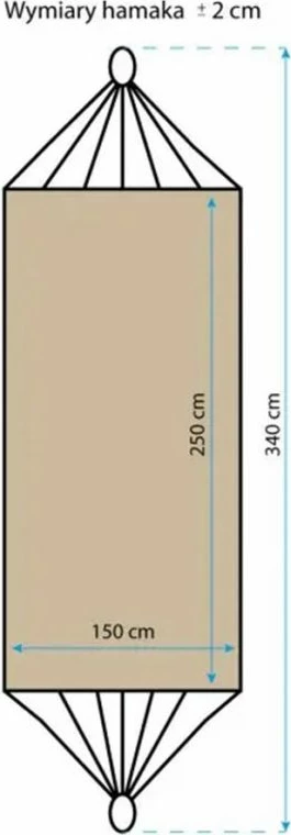 Hamak për dy persona Inny, kaltër