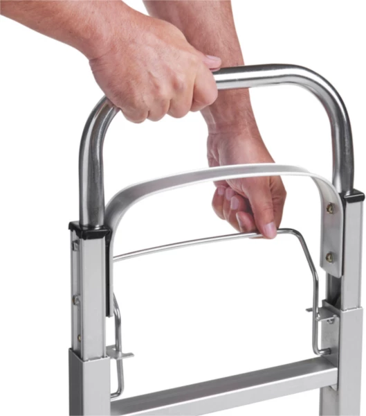 karrocë transporti paluese VONHAUS 3515167, deri 90kg, dorezë 108cm, argjendtë/portokalli