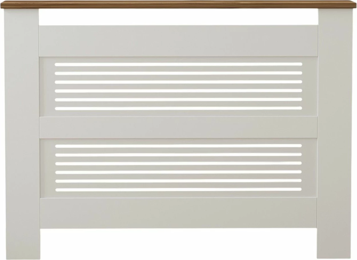 Kapak radiatori Skye Decor, ngjyrë arre dhe e bardhë