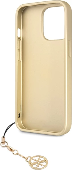 Mbështjellës Guess 4G Charms për iPhone 14 Pro Max, Gri me varëse