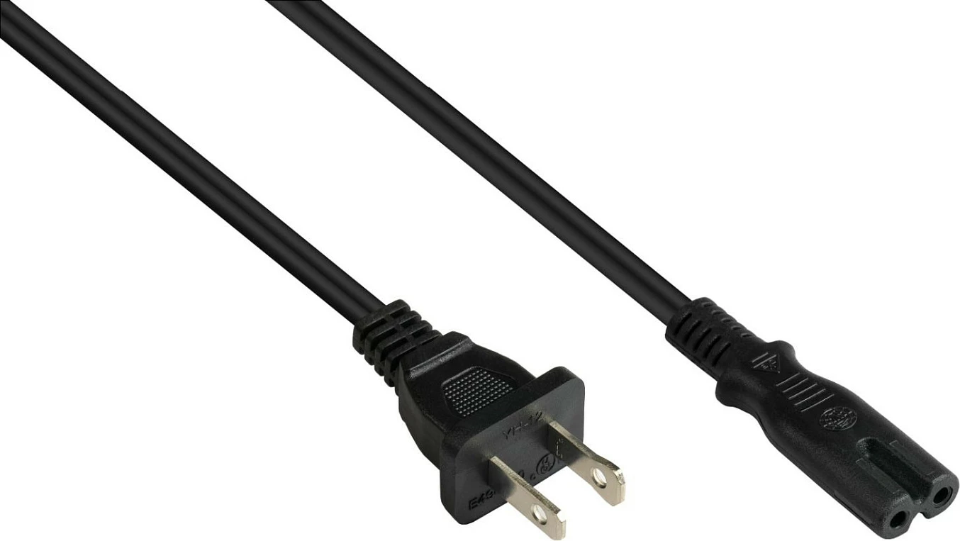Kabllo rryme Kabelmeister Netkabel, USA Type A në IEC C7, 5 m, e zezë