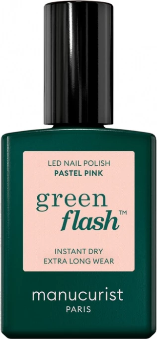 Llak për thonj për femra Manucurist Green Flash Pastel Pink 15ml