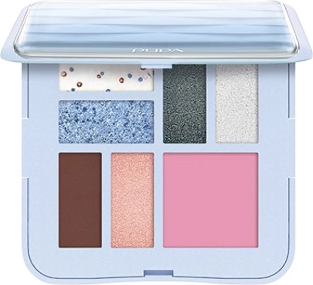 Paletë për sy Pupa Milano 3D Effects Design S për femra Light Blue 8g