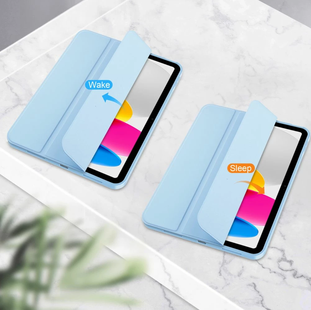 Mbështjellës Tech-Protect SC Pen për iPad 10.9" (2022), silikon, kaltër e çelët