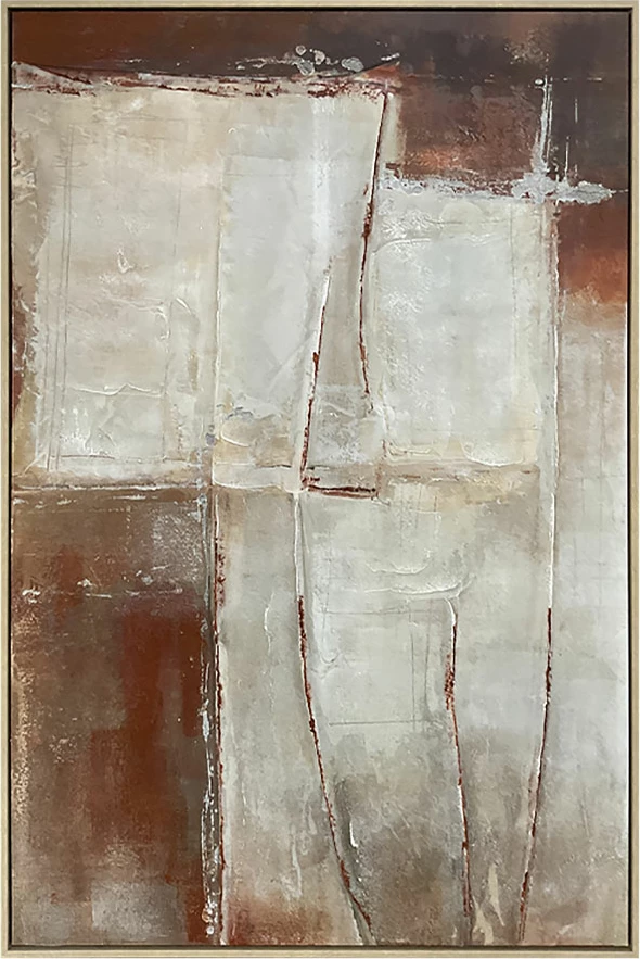 Pikturë dekorative AETHER me kornizë, kanavacë shumëngjyrëshe, 82.6x4.3x122.6cm