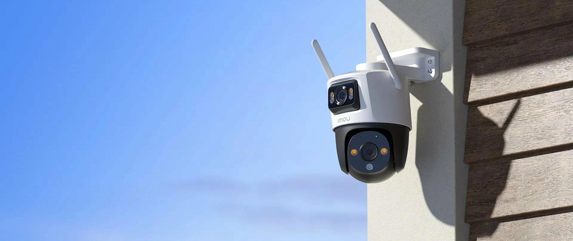 Kamerë IP IMOU Cruiser Dual 10MP (5MP+5MP), Wi‑Fi, IP66, MicroSD, e bardhë