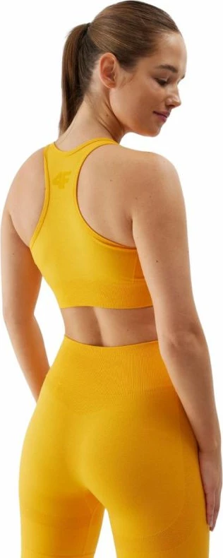 Bra sportiv 4f femra, i verdhë