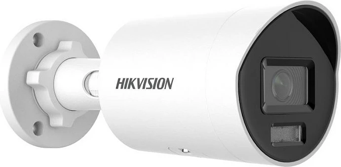 Kamerë sigurie IP Hikvision DS-2CD2046G2H-IU, Bullet, 4MP, 2.8mm, mikrofon, MicroSD, e bardhë