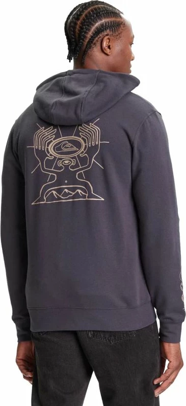 Duks me kapuq Quiksilver për meshkuj, navy blue [Madhësia: XL]