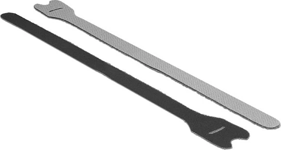 Lidhëse kabllosh DeLOCK 18688, 300 mm, 12 mm, 10 copë, e zezë