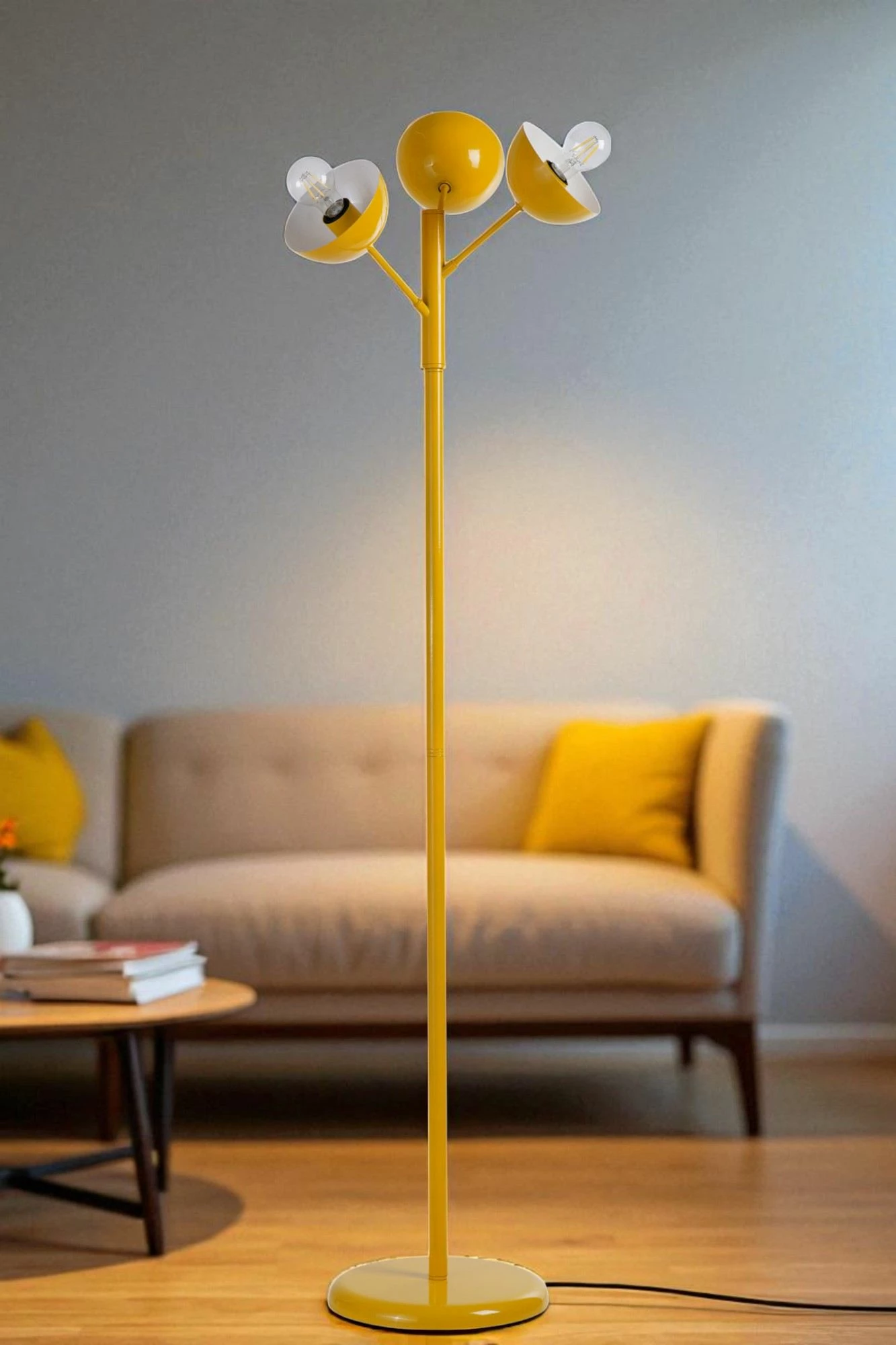 Llambë dyshemeje Opviq, ngjyrë mustard, 8949-3