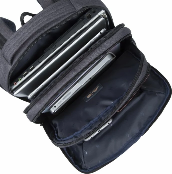 Çantë shpine për laptop RIVACASE 7765, 16\", 20L, ECO RPET, Black