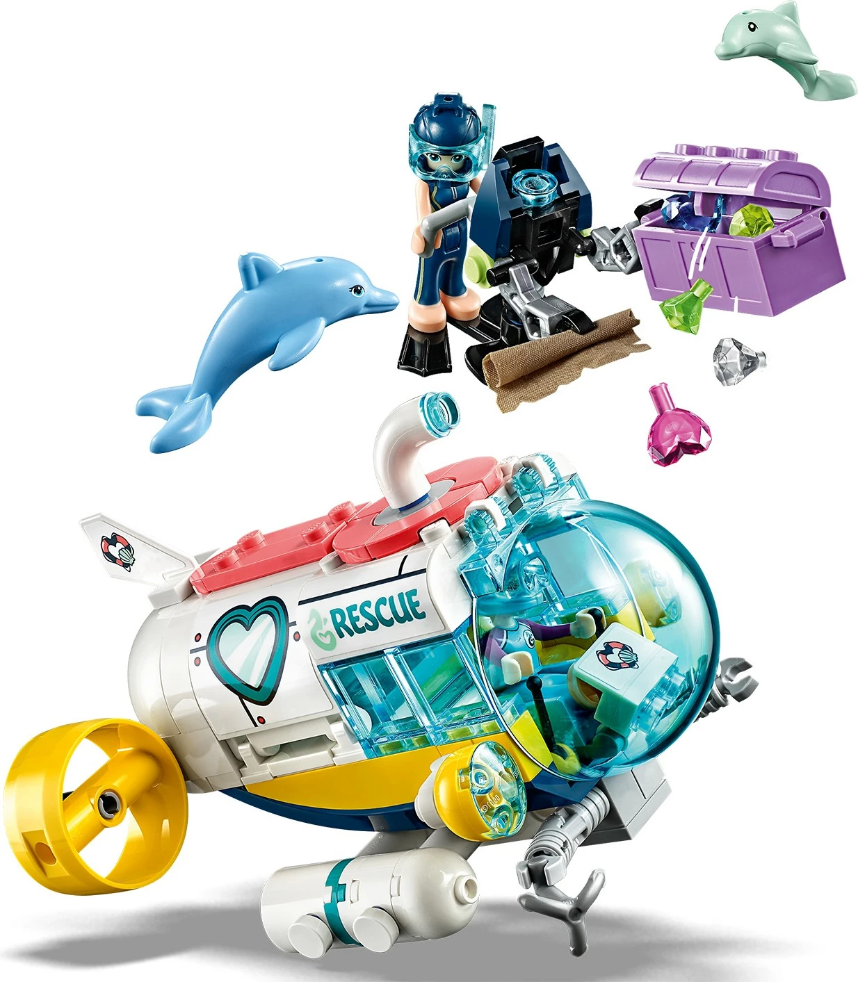 Set ndërtimi LEGO Friends Dolphins Rescue Mission 41378, 363 pjesë, shumëngjyrësh
