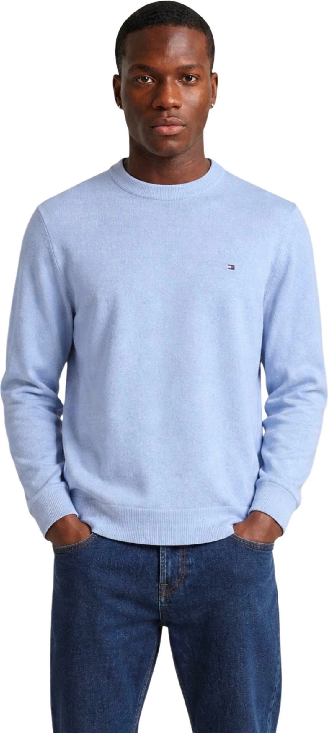Xhemper për meshkuj Tommy Hilfiger MW0MW28046, i kaltër i çelët [Madhësia: L]