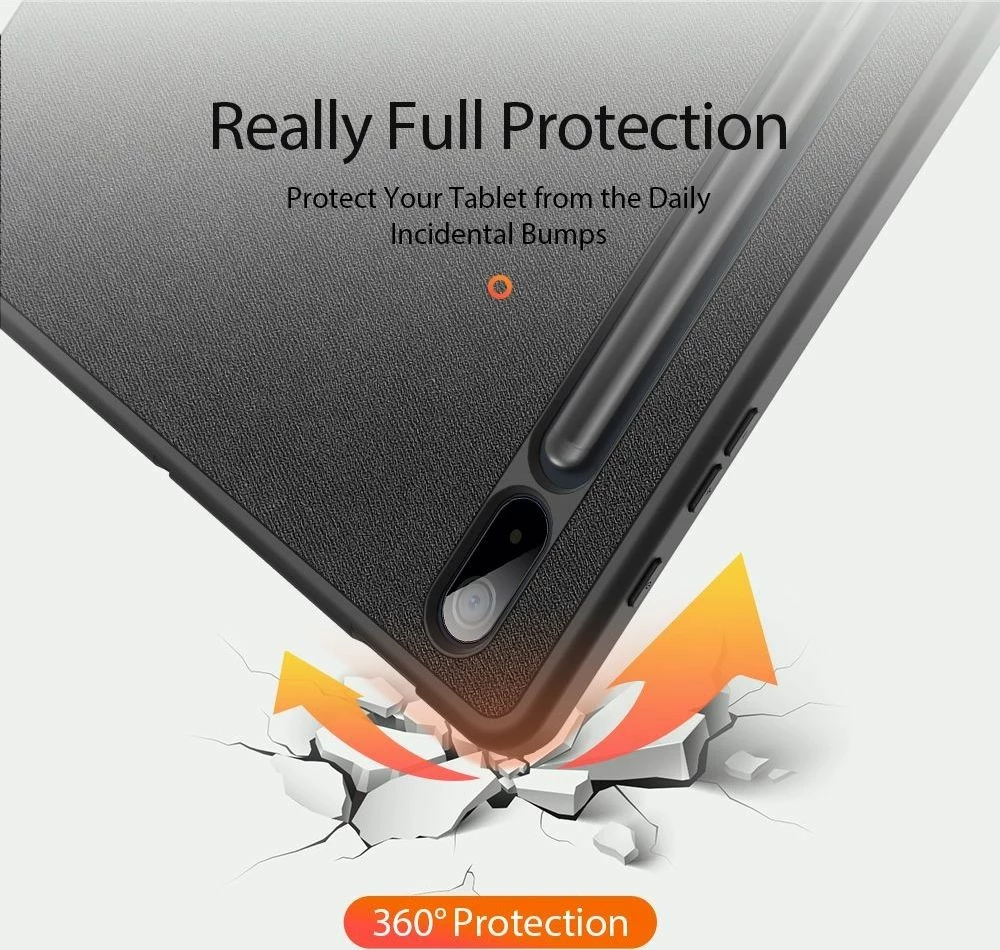 Mbështjellës tableti Dux Ducis Domo për Samsung Galaxy Tab S7 FE 5G 12.4 (T730/T736B), i zi