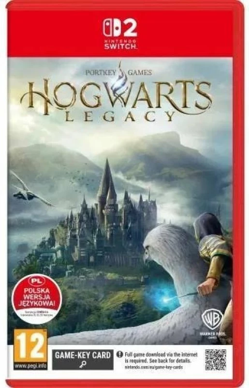 Konsolë Nintendo Switch 2 me Mario + Hogwarts Legacy, e zezë/kuqe/kaltër