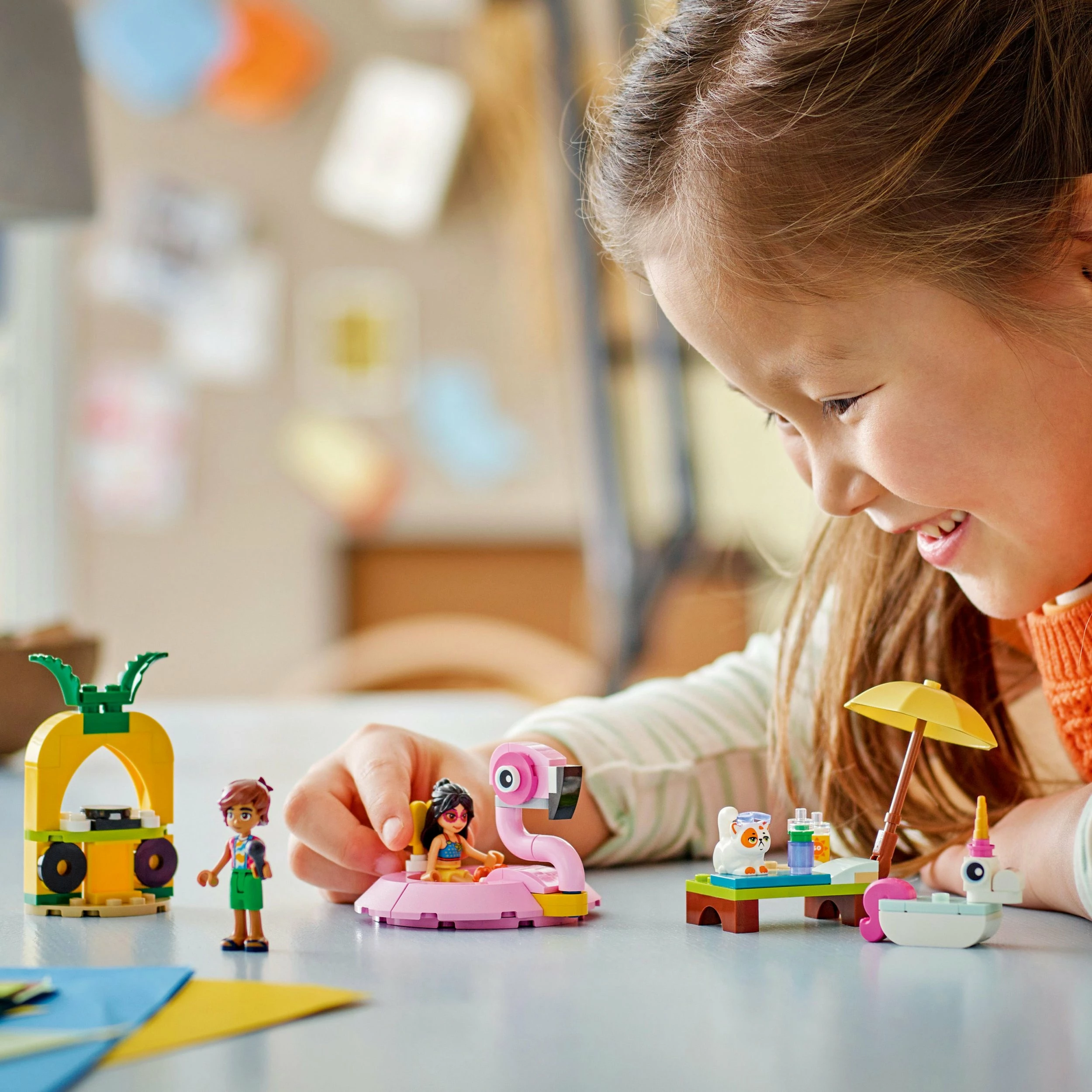 Set ndërtimi LEGO Friends 42658 Inflatable Pool Party, 99 copë