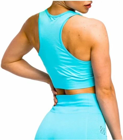 Top sportiv GymHero, për femra, ngjyrë blu [Madhësia: M]