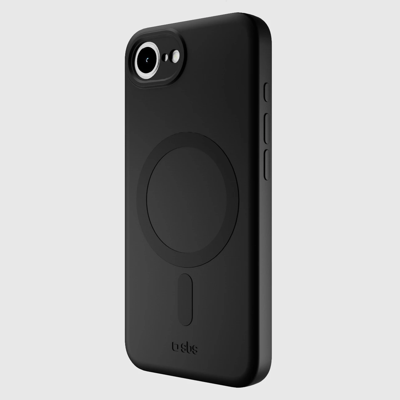 Mbështjellës SBS Instinct Mag për iPhone 16e/17e, MagSafe, TPU + mikrofibër, 20 g, i zi