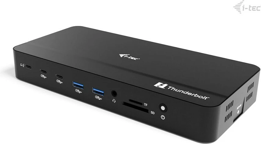 Docking station I-Tec TB5 Triple Display, Thunderbolt 5, 8K, DP 1.2, 2.5G LAN, slot M.2, PD 140W, e zezë