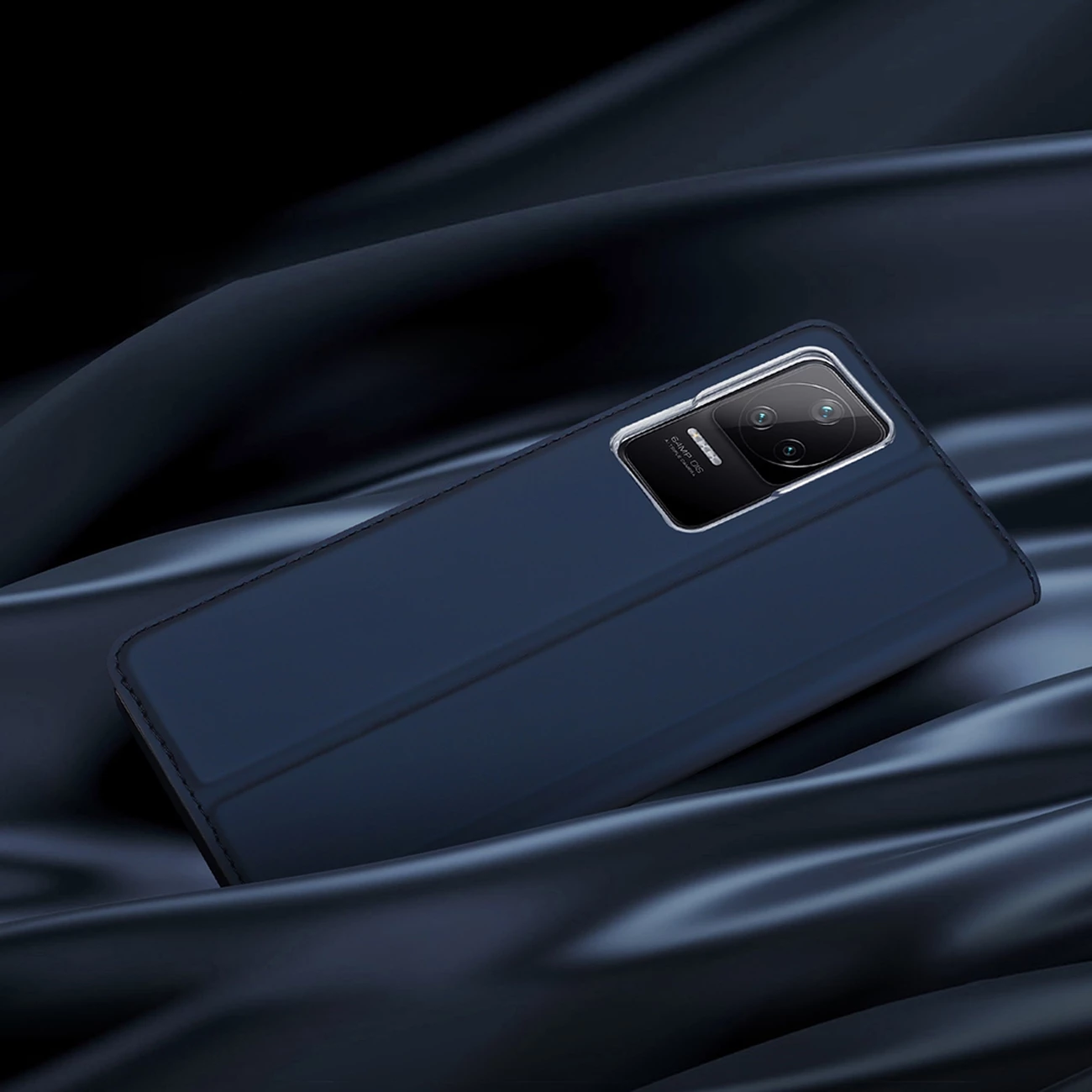 Mbështjellës Dux Ducis Skin Pro për Xiaomi Poco F4 5G, me kapak, i zi
