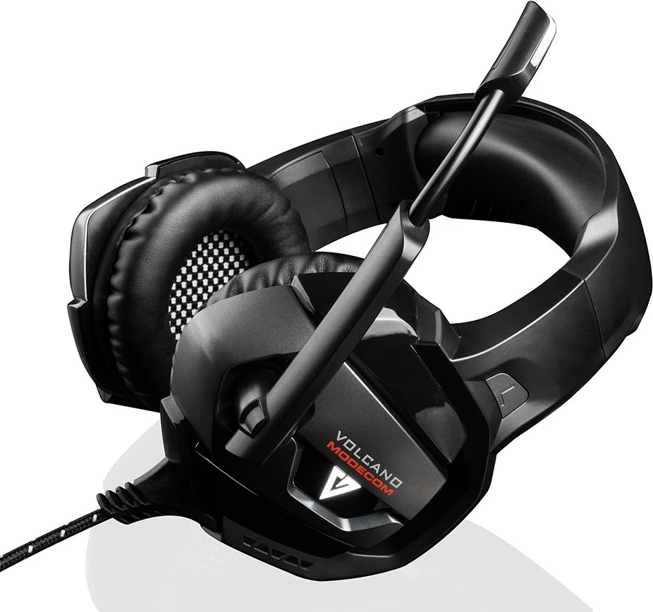 Kufje gaming MODECOM Volcano MC-859 Bow me mikrofon, 3.5mm, kabllo 2.2m, stereo, LED, të zeza