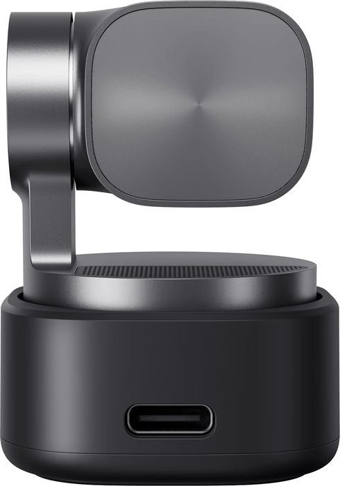 Webkamerë OBSBOT Tiny 3 4K, gimbal 2-aksësh, AI Tracking 2.0, 3 mikrofonë, USB-C, e zezë/gri (set me montim dhe kabllo)