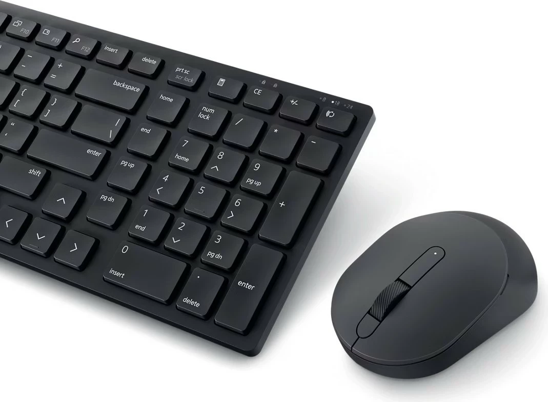Tastierë me maus Dell KM555, wireless, multimedia, anglisht US, e zezë